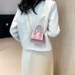 Wholesale Fashion Solid Color Chain Mini Crossbody Bag - Image 2