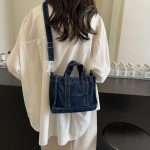 Street Retro Large Capacity Denim Handbags - Image 3