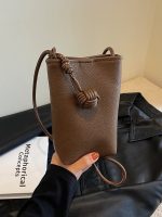 Simple Solid Color Mini Crossbody Bag - Image 3
