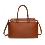Wholesale Women Fashion Simple Solid Color Large Capacity Handbag - Image 2