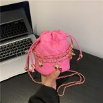 Wholesale Fashion Solid Color Chain Mini Crossbody Bag - Image 3