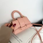 Wholesale Women Fashion Solid Color Mini Litchi Pattern Crossbody Bag - Image 2