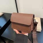 Wholesale Women Fashion Casual Solid Color Wide Strap Square Crossbody Bag