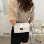 Women Fashion Simple Solid Color Chain Square Crossbody Bag - Image 2