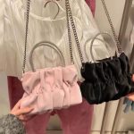 Wholesale Women Fashion Creased Cloud Bag Chain Crossbody Bag - Image 2