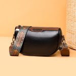 Wholesale Women Fashion Casual PU Solid Color Zipper Crossbody Bag - Image 2
