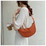 Wholesale Women Fashion Casual Solid Color Canvas Zipper One Shoulder Crossbody Bag - Image 2