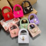 Women Fashion Solid Color Square Mini Chain Handle Crossbody Bag - Image 2