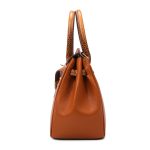 Wholesale Women Fashion Large Capacity Serpentine Pattern Stitching Handbag - Image 3