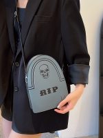 Halloween Creative Skull Tombstone Crossbody Bag - Image 2