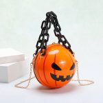 Wholesale Fashion Creative Funny Halloween Pumpkin Devil Acrylic Chain Crossbody Bag