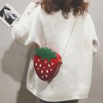 Wholesale Women Creative Fashion Cartoon Strawberry Chain Zipper Crossbody Bag - Image 2
