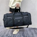 Wholesale Men Casual Sports Basic Alphabet Foldable Large Capacity Oxford Duffle Bag - Image 3