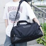 Wholesale Men Leisure Sports Basic Solid Color Large Capacity Oxford Duffle Bag - Image 2