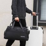 Wholesale Men Leisure Sports Basic Dry And Wet Separation Large Capacity Duffle Bag - Image 3