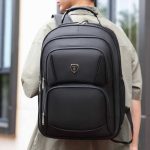 Men Leisure Outdoor Office Commuter Solid Color Oxford Big Backpacks Bag - Image 2