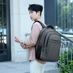 Men Leisure Large Capacity Business Computer Bag Laptop Backpack - Image 2