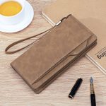 Men'S Fashion Casuall Rfid Large Capacity Coin Purse Wallet