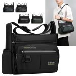 Men Fashion Casual Large Capacity Multi-Layer Oxford Business Crossbody Bag - Image 2