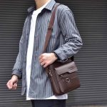 Men Fashion Casual Commuter PU Crossbody Bag - Image 2