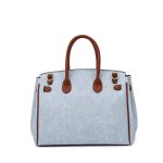 Wholesale Women Fashion Casual Contrast Color Large Capacity Handbag - Image 2