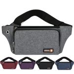 Wholesale Men Solid Color Running Sports Shoulder Bag Fitness Crossbody Waist Bag - Image 2