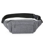 Wholesale Men Casual Sports Commuter Solid Color Waist Chest Bag - Image 2