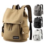 Wholesale Men Casual Sports Commuter Letter Canvas Backpacks Bag