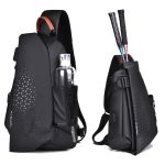 Men Casual Sports Commuter Print Chest Bag - Image 3
