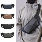 Wholesale Men Fashion Casual Commuter Hard Shell Waist Chest Bag