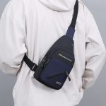 Wholesale Men Fashion Casual Commuter Oxford Chest Bag