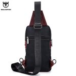 Wholesale Men Vintage Zipper Buckle Design Multi Pocket Business Leather Chest Bag - Image 2
