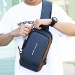 Wholesale Men Fashion Casual Commuter Oxford Chest Bag - Image 2