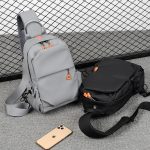 Wholesale Men Fashion Casual Basic Commuter Nylon Chest Bag - Image 3