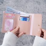 Wholesale Simple Solid Color Multi-Function Card Bag Three-Fold Wallet - Image 2