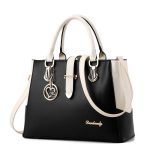Wholesale Women Fashion Casual Color Contrast Large Capacity Handbag - Image 3