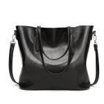 Wholesale Women Vintage Style Oil Wax Tote PU Handbag - Image 2