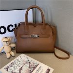 Women Fashion Elegant Solid Color Handbag - Image 3