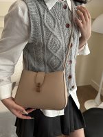 Wholesale Women Fashion Casual Solid Color Small Square Shoulder Bag - Image 2