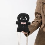 Wholesale Women Fashion Creative Cute Cartoon Solid Color Gingerbread-Man Shoulder Bag - Image 3