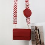 Wholesale Women Fashion Simple Solid Color Litchi Pattern Multi-Functional Shoulder Bag