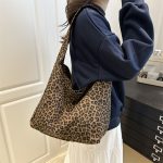 Wholesale Women Fashion Casual Leopard Print Large Capacity Shoulder Bag - Image 2