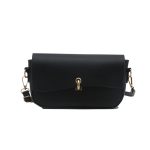 Women Fashion Casual Solid Color Baguette Shoulder Bag - Image 5