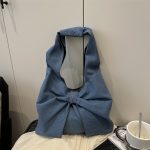 Wholesale Women Fashion Simple Denim Bowknot Shoulder Bag