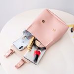 Wholesale Women Fashion Casual Contrast Color Double Buckle Backpack - Image 4