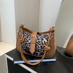 Women Fashion Leopard Dumpling-Shaped Shoulder Bag - Image 2