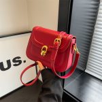 Women Fashion Casual Simple Solid Color Square Shoulder Bag - Image 2