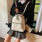 British Fashion Women Zipper Backpack Capacity Women'S Back - Image 2