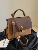 Wholesale Vintage Contrast Clamping Shoulder Bag - Image 3