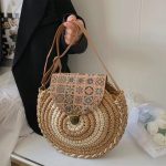 Wholesale Bohemian Casual Woven Round Straw Bag